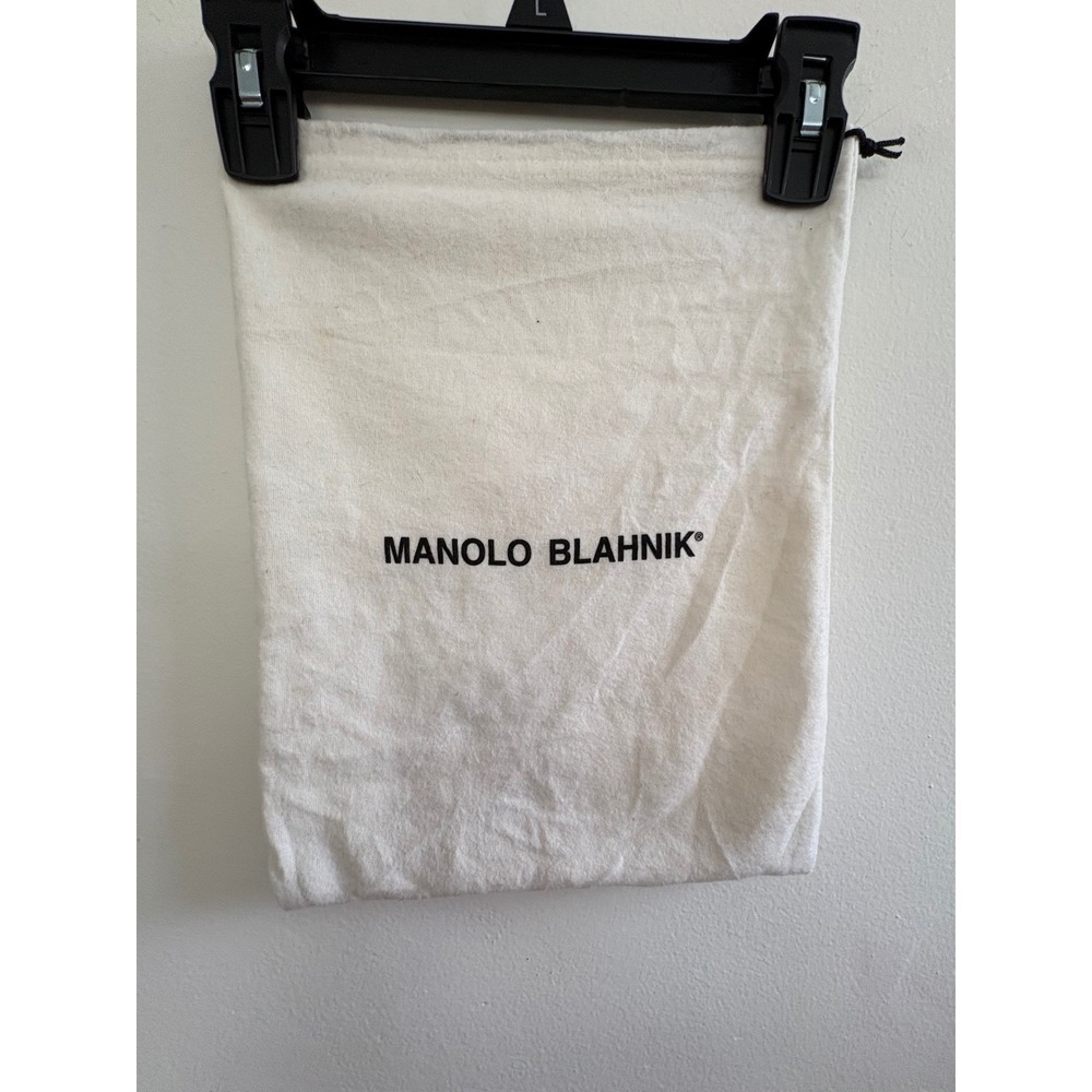 Manolo Blahnik  Cotton Flannel Drawstring Single Shoe Dust Bag Handbags 13x9.5